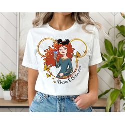 Merida Disney Shirt, Merida Watercolor T-shirt, Brave Princess Merida Shirt, Cute Merida Tee.