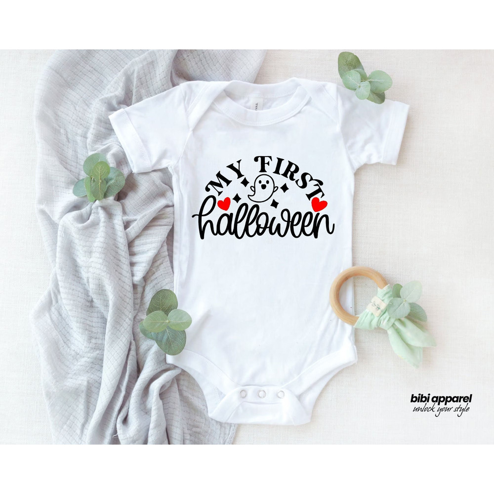 My first Halloween Onesie®, Baby's First Halloween Onesie, Halloween Baby Clothes, Spooky Baby Onesie, Funny Unisex Baby Halloween Gift - 1.jpg