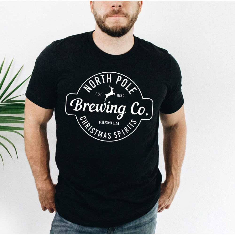 North Pole sweater, Winter Sweatshirt, Cute Christmas Shirt, Brewing Co, Christmas Squad, Most Wonderful Time, Holiday Spirit Tees, - 2.jpg