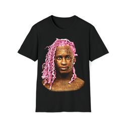 Vintage Style Young Thug pink hair Unisex Softstyle T-Shirt, Young Thug Rap Shirt - Concert Merch Album 90s Poster Graph
