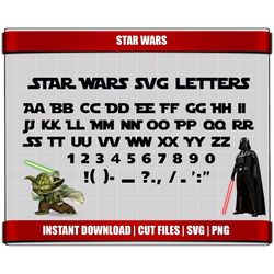 star wars font svg letters alphabet, star wars birthday party digital printable svg alphabet letters clipart star wars i