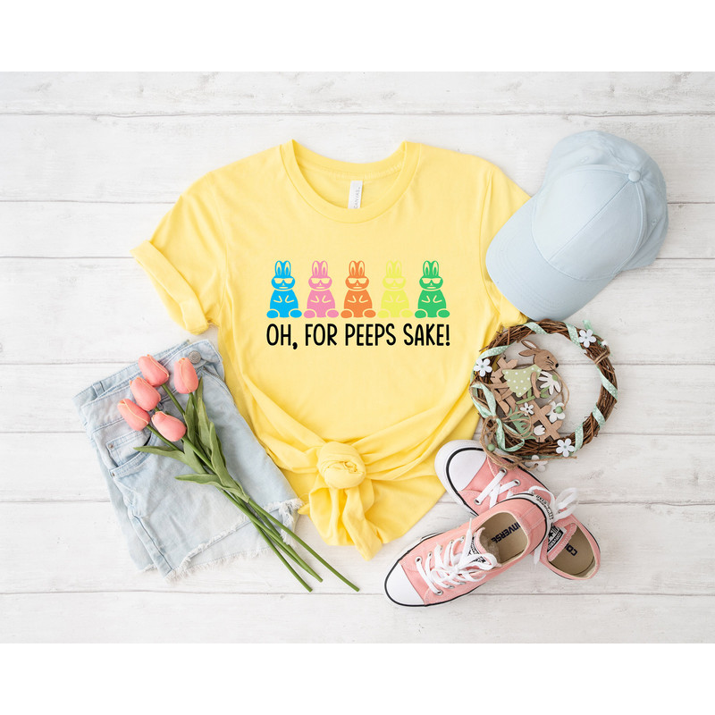 Oh, for Peeps sake shirt, Peeps Shirt, easter shirt, peeps squad, peeps sweatshirt, Happy Easter Shirt, Matching easter, rabbit lover gift, - 5.jpg