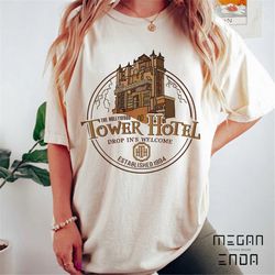 vintage hollywood tower of terror comfort colors shirt, retro tower hotel shirt, disneyland shirt, disneyworld shirts, d