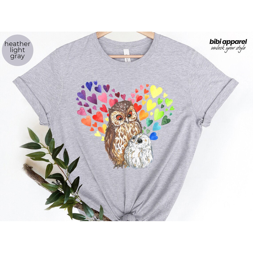 Owl Mama Girl Shirt, Owl Lover Shirt, Owls on the Twig Shirt, Cute Owl Shirt, Moon Stars and Owl Shirt, Mom and Daughter Tee, Owl T-Shirt - 3.jpg