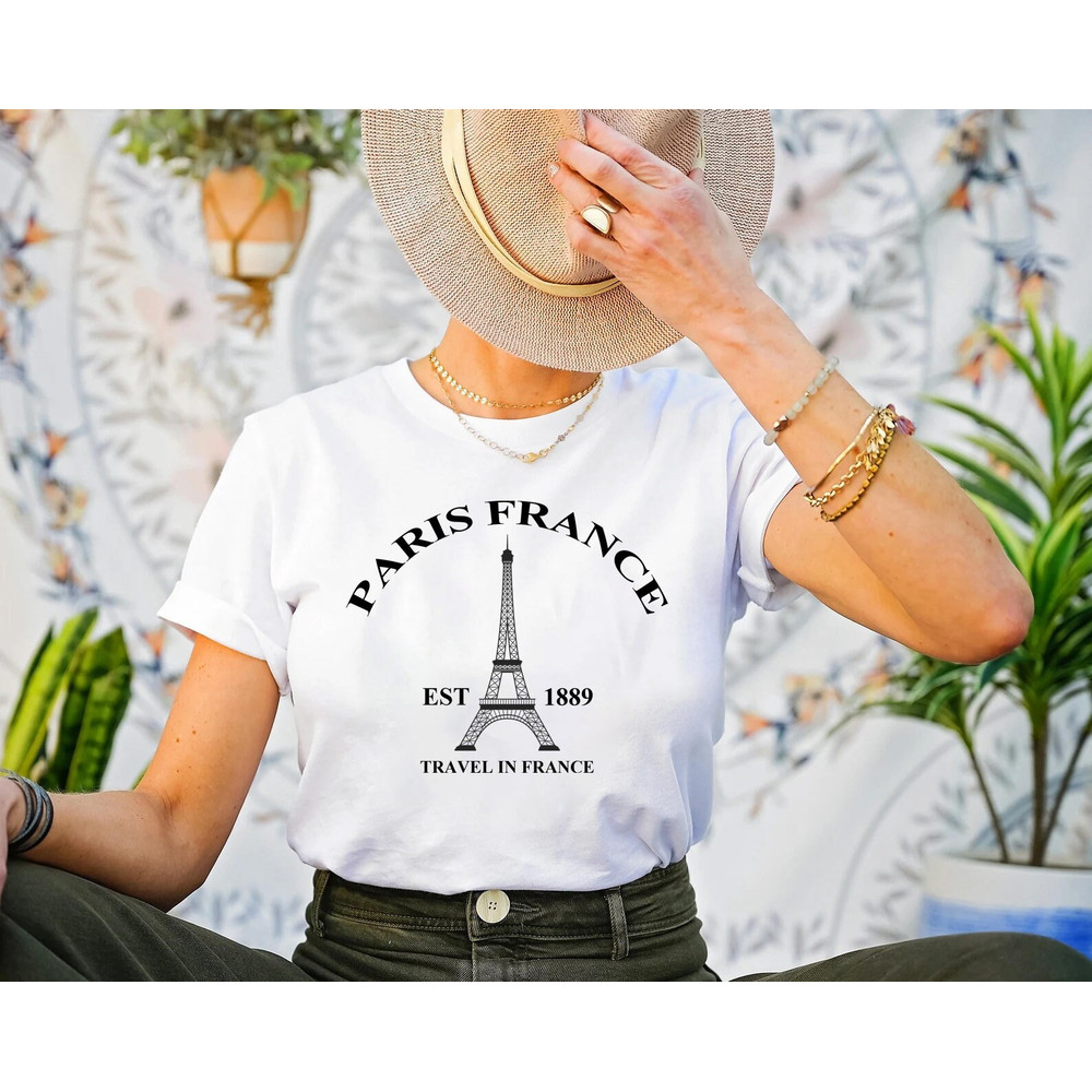 Paris France Shirt, Eiffel Tower Shirt, Travel To France Shirt, Gift For Paris Lover, France Souvenir, Designer Gift, Vacation in Paris Tee - 4.jpg