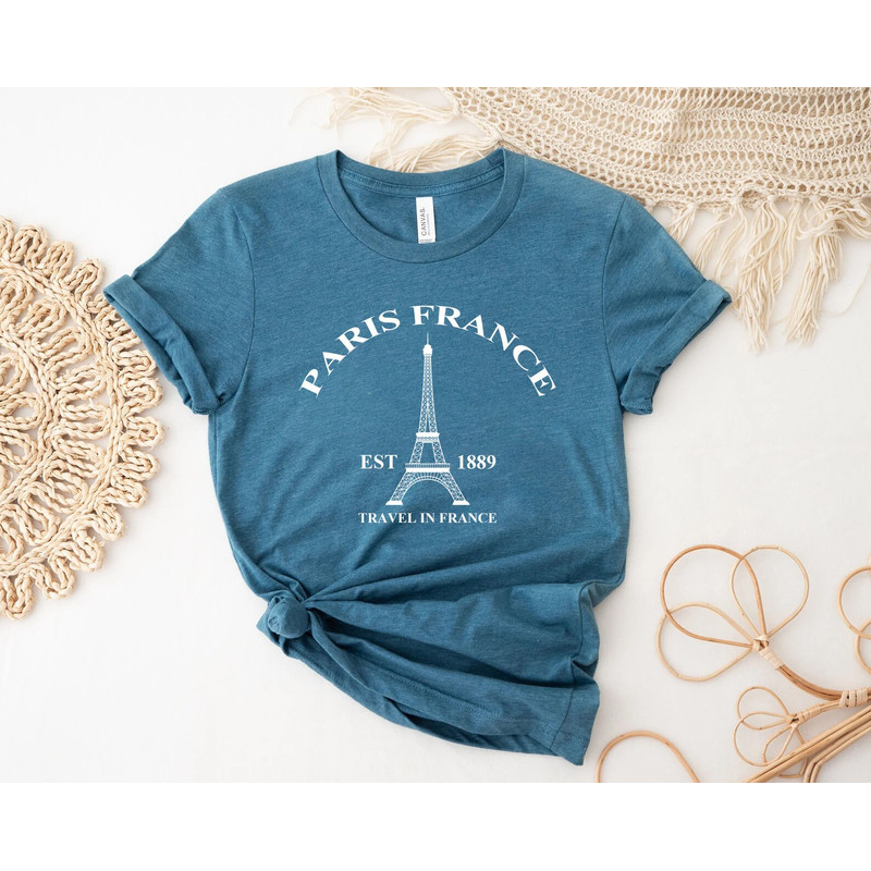 Paris France Shirt, Eiffel Tower Shirt, Travel To France Shirt, Gift For Paris Lover, France Souvenir, Designer Gift, Vacation in Paris Tee - 6.jpg