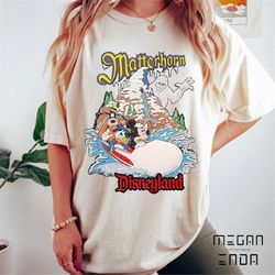 comfort colors disneyland matterhorn bobsleds t-shirt, vintage disneyland shirt, disney aesthetic shirt, disneyland ride