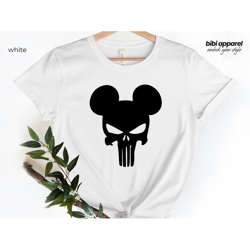 Punisher Mickey T-Shirt, Mickey Shirt, Unisex Mickey Shirt, Punisher, Disney Shirt - 1.jpg