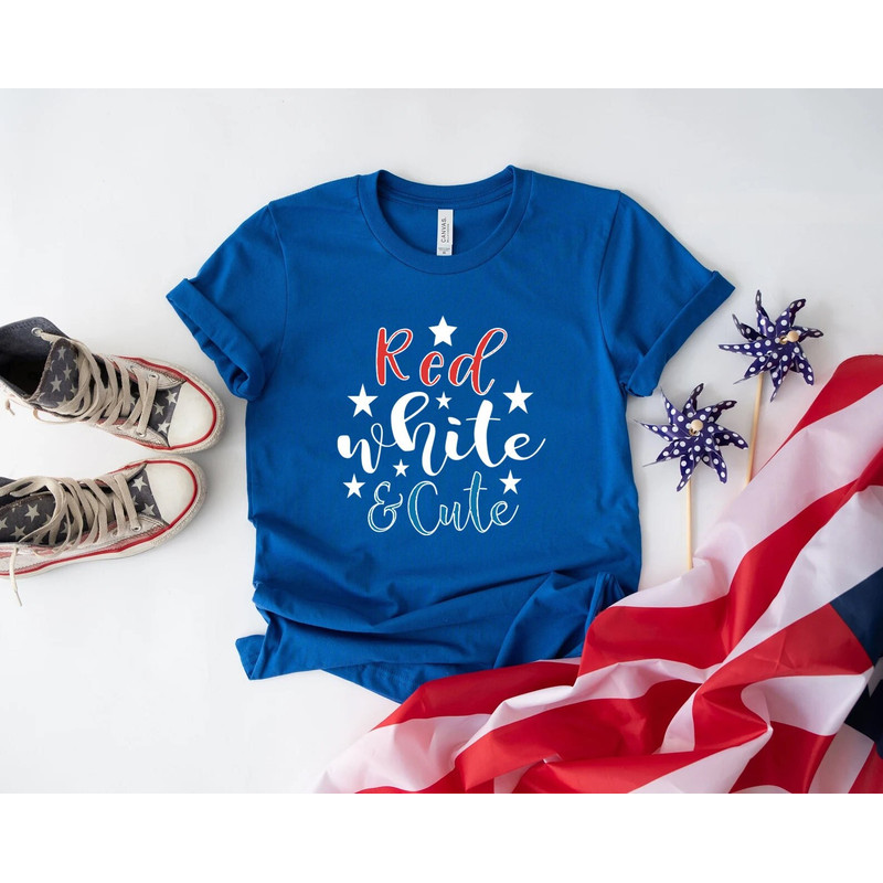 Red white and cute 4th of July shirt, god bless america, America Shirt, 4th of july shirt, merica shirt, USA Shirt, , Patriotic Shirt - 1.jpg