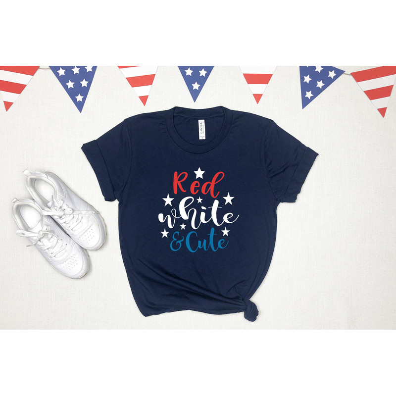 Red white and cute 4th of July shirt, god bless america, America Shirt, 4th of july shirt, merica shirt, USA Shirt, , Patriotic Shirt - 3.jpg