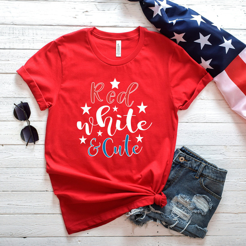 Red white and cute 4th of July shirt, god bless america, America Shirt, 4th of july shirt, merica shirt, USA Shirt, , Patriotic Shirt - 6.jpg