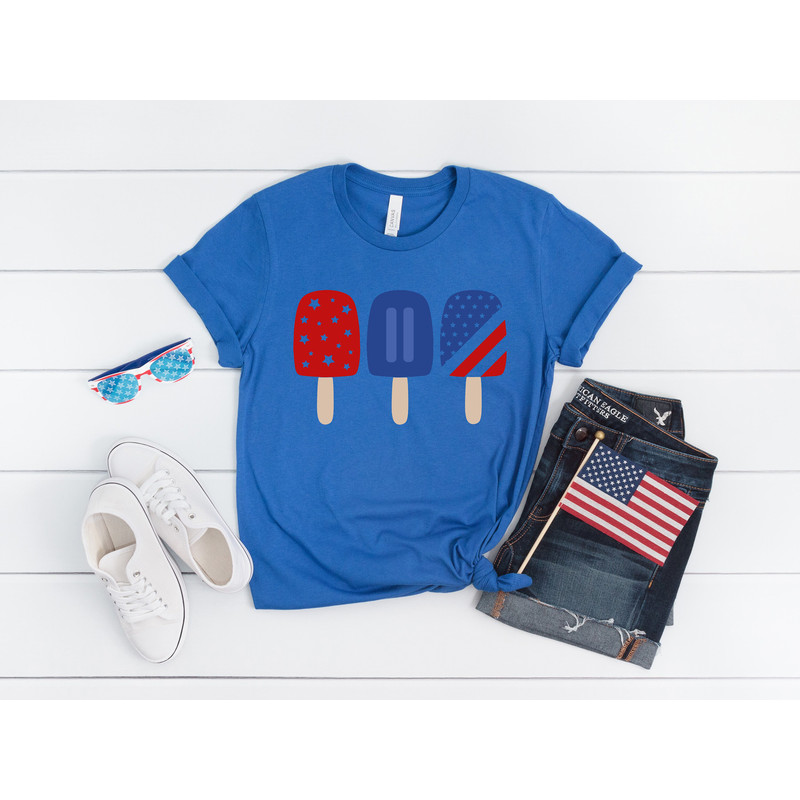 Red White Blue Popsicle shirt, Ice Cream Shirt, Rainbow America, 4th of July Shirt, Veteran Gift, pride, Conservative shirt, patriotic shirt - 4.jpg