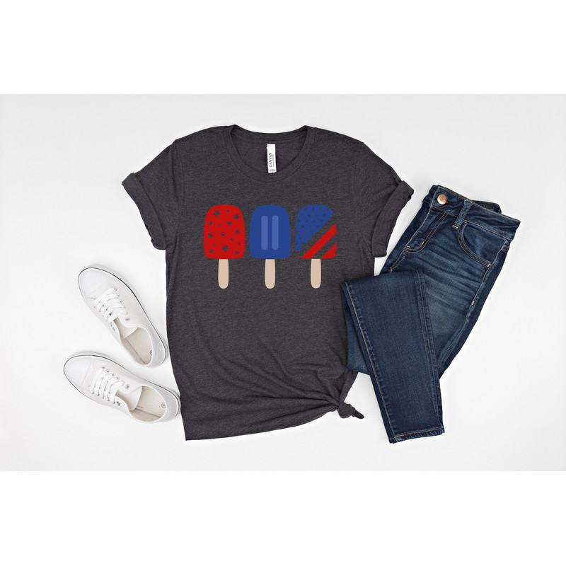 Red White Blue Popsicle shirt, Ice Cream Shirt, Rainbow America, 4th of July Shirt, Veteran Gift, pride, Conservative shirt, patriotic shirt - 5.jpg