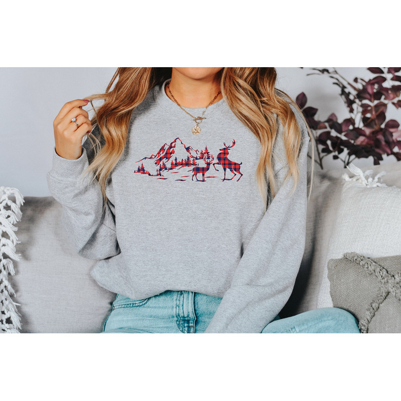 Reindeer Shirt, buffalo plaid shirt, Christmas shirt, Family Matching tee, Merry Christmas tee, Merry Xmas Shirt, Christmas shirt, - 1.jpg