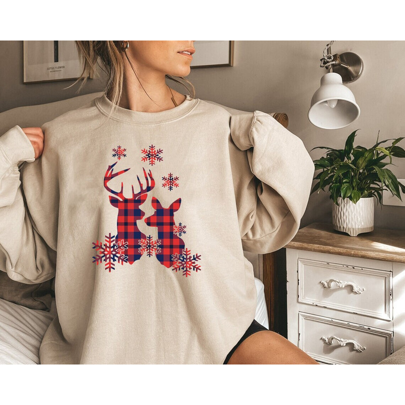 Reindeer Shirt, buffalo plaid shirt, Family Matching tee, Merry Christmas tee, Merry Xmas Shirt, Christmas shirt, merry christmas yall, - 5.jpg