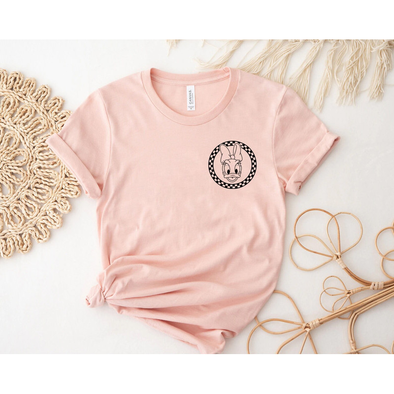 Retro Disney Pocket Size Print Shirts, Donald Duck Shirt, Daisy duck, Vintage Donald Duck Shirt, Checkered Shirt, Disney Shirt, - 4.jpg