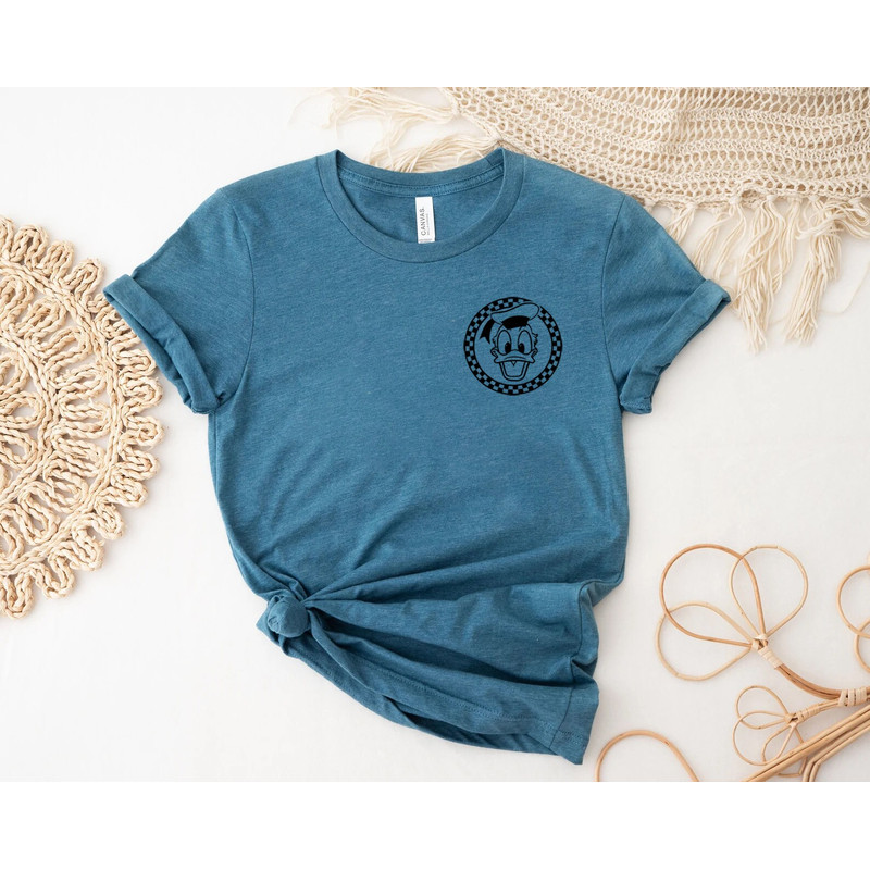 Retro Disney Pocket Size Print Shirts, Donald Duck Shirt, Daisy duck, Vintage Donald Duck Shirt, Checkered Shirt, Disney Shirt, - 5.jpg