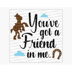 toy story you've got a friend in me - bullseye - digital download svg
