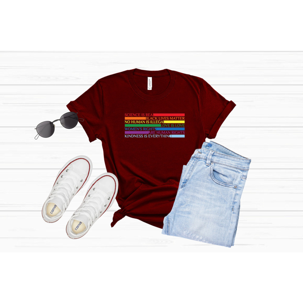 Sceince is real antiracism shirt, black lives matter, no human is illegal, women's rights are human rights, kindness is everything shirt, - 4.jpg