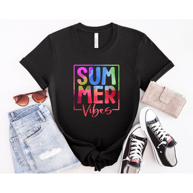 Summer Vibes Shirts, Boho Shirts, Beach shirts, Summer Shirt, Birthday Gift, Girl Friends, Shirt for Women, Mother's Day Shirt for Mother - 2.jpg