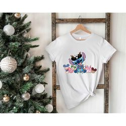 disney stitch christmas shirt, stitch christmas snacks shirt, cute stitch christmas shirt, disney christmas shirt, disne