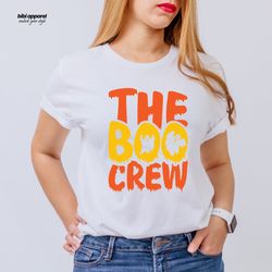 the boo crew shirts, halloween family matching shirt, hallow