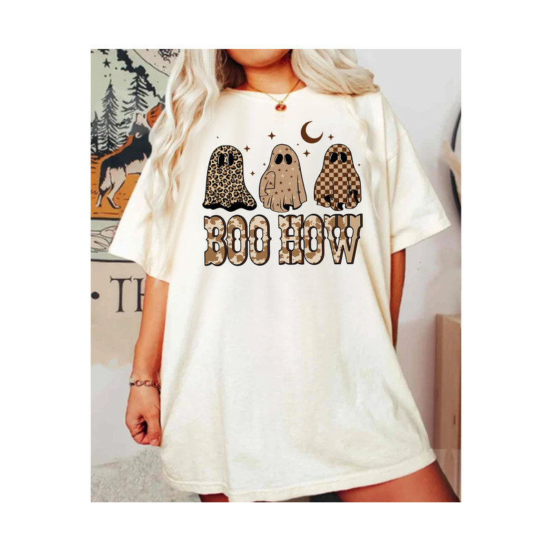 Boo how png, Halloween PNG, Spooky PNG, Western Halloween png, Western ghost png, Cowboy Halloween PNG, Sublimation Png, Country Music Png - 3.jpg