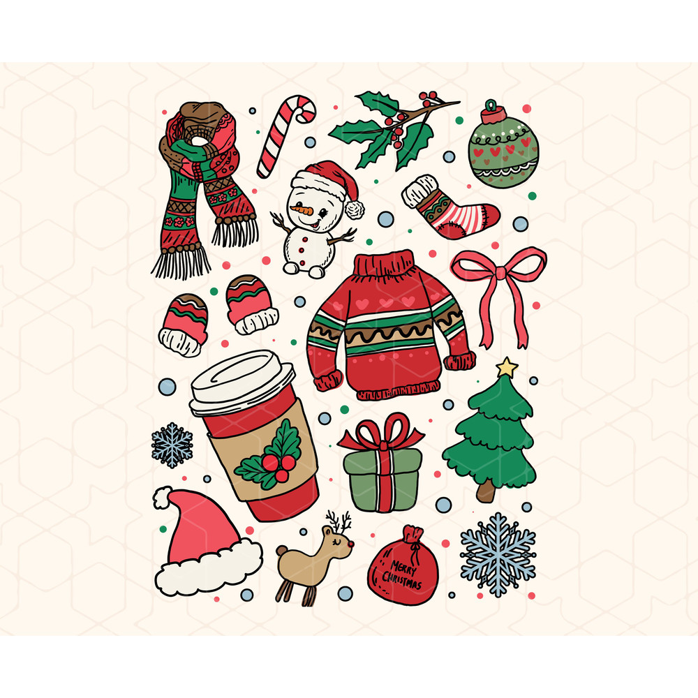 Christmas Doodles PNG,Christmas tree png, Santa Claus png, candy cane png, gingerbread house png, ornament png - 3.jpg