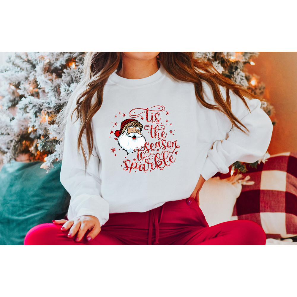 This is the season to sparkle shirts, Santa Claus Christmas shirt, Christmas shirts for women, Santa Claus shirts, Christmas shirt - 1.jpg
