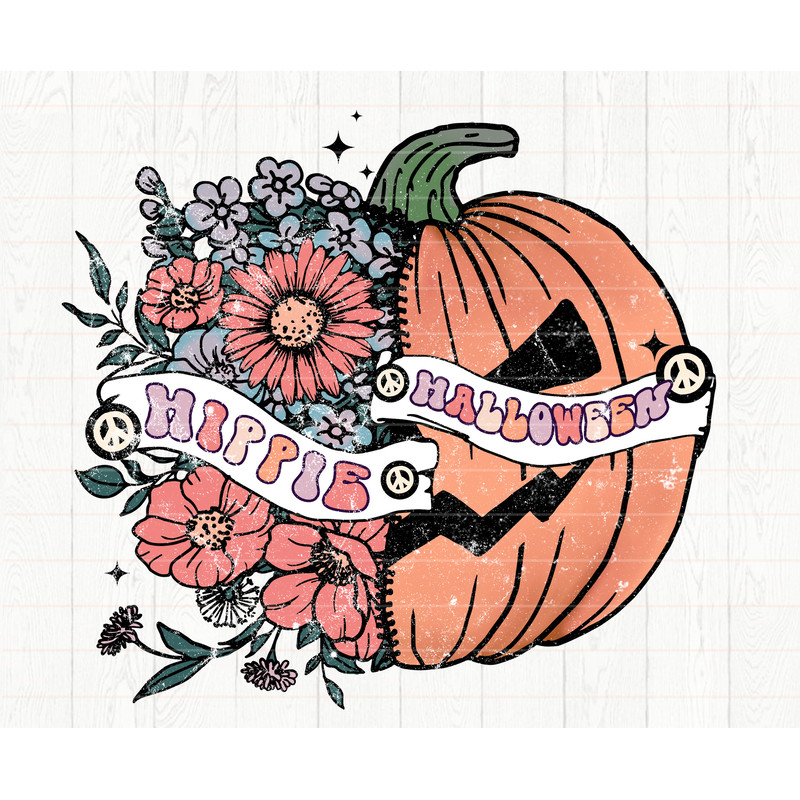 Halloween Png, Hippie Halloween Png, Halloween Sublimation Design, Retro Halloween Png, Fall Png, Spooky Png, Ghost Png, Pumpkin Png - 2.jpg