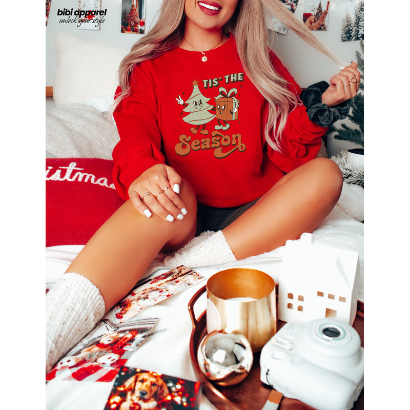 Tis The Season Halloween Sweatshirt, Pumpkin Ghost Shirt, Fall Sweatshirt, Autumn Sweatshirt, Halloween Sweater, - 2.jpg