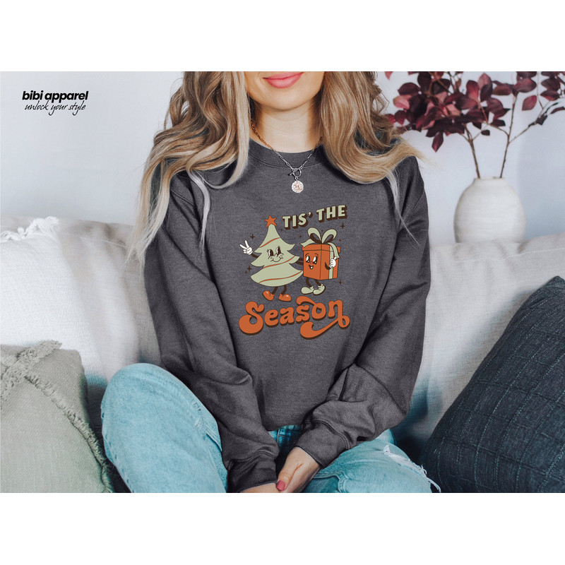 Tis The Season Halloween Sweatshirt, Pumpkin Ghost Shirt, Fall Sweatshirt, Autumn Sweatshirt, Halloween Sweater, - 4.jpg