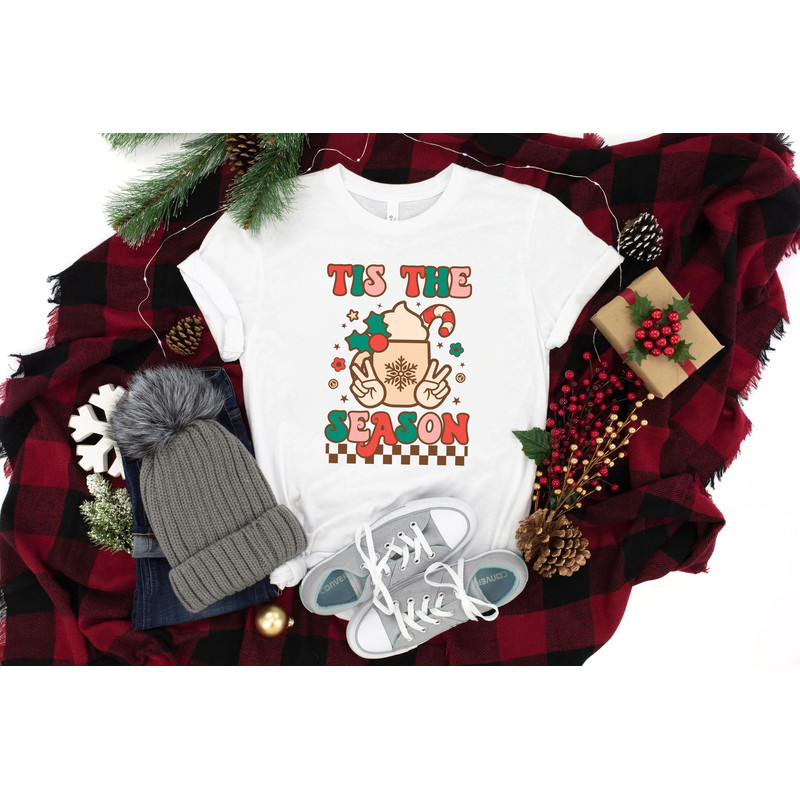 Tis The Season, christmas season tee, tis the season retro, comfort colors, christmas shirt, Christmas Eve, Christmas sweatshirt, - 1.jpg