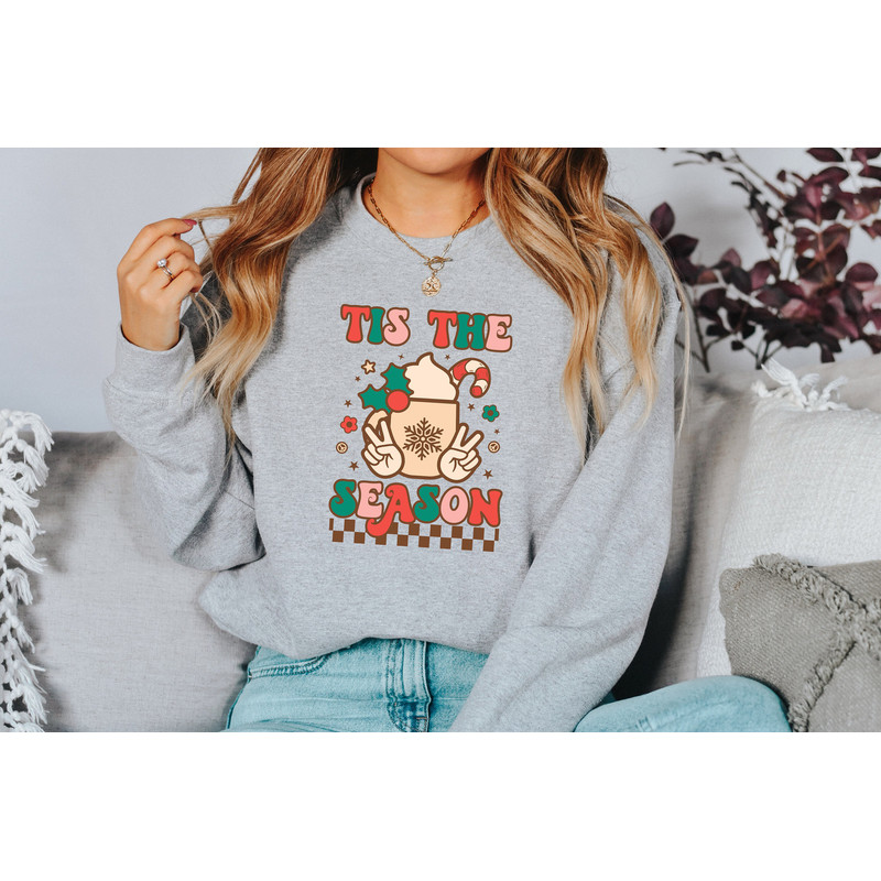 Tis The Season, christmas season tee, tis the season retro, comfort colors, christmas shirt, Christmas Eve, Christmas sweatshirt, - 3.jpg
