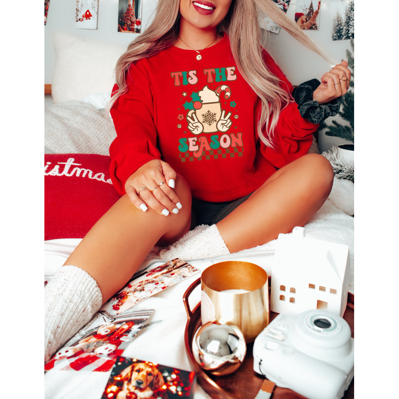 Tis The Season, christmas season tee, tis the season retro, comfort colors, christmas shirt, Christmas Eve, Christmas sweatshirt, - 4.jpg