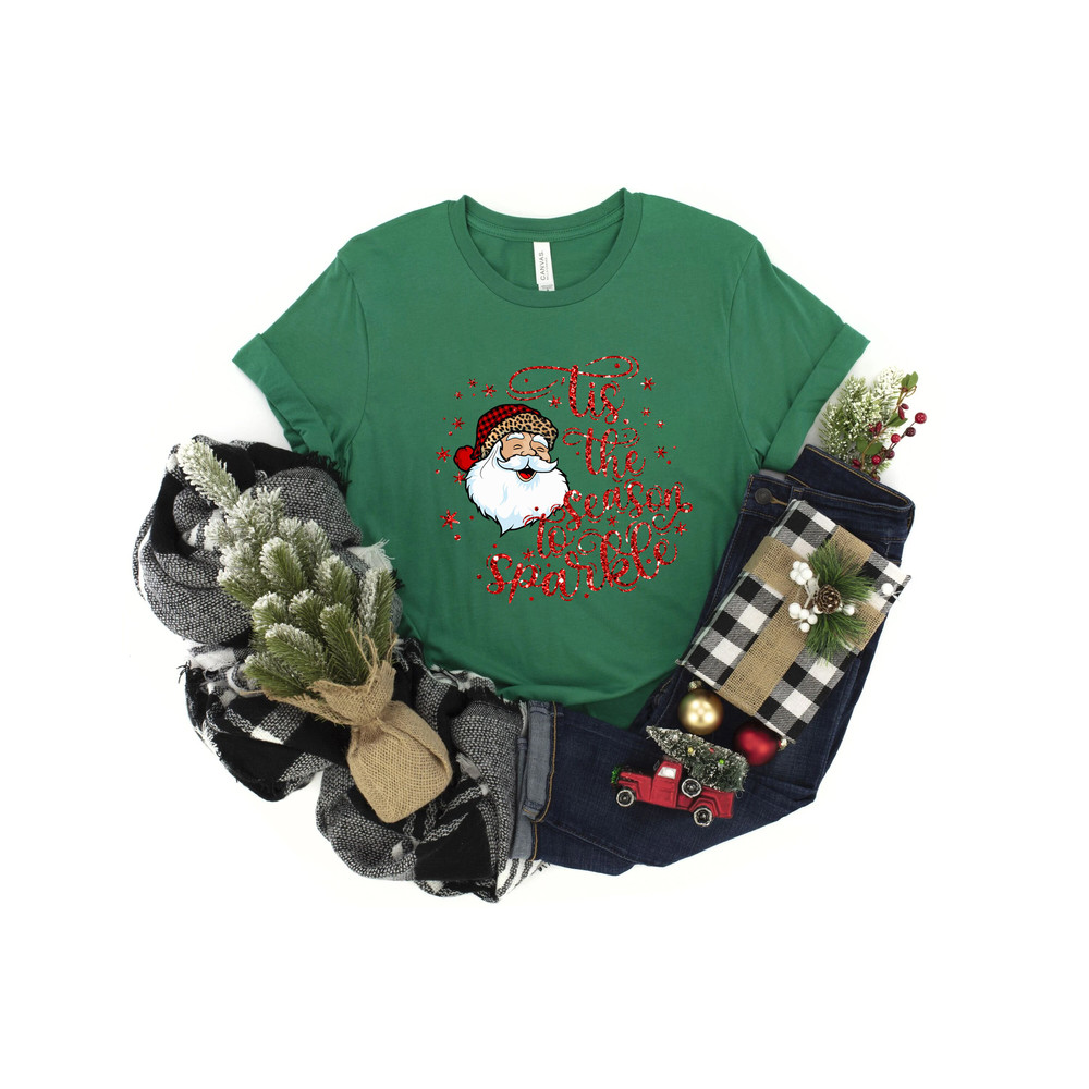 This is the season to sparkle shirts, Santa Claus Christmas shirt, Christmas shirts for women, Santa Claus shirts, Christmas shirt - 4.jpg