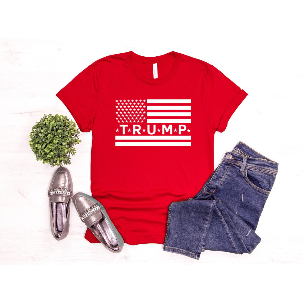 Trump Flag Shirt, 2024 Trump Shirt, Republican T Shirt, Voting Shirt, MAGA Ladies Shirt, MAGA 2024, Trump Election Tee, MAGA Men's Shirts - 5.jpg