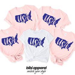 usa shirt, usa map shirt, 4th of july shirt, america shirt,