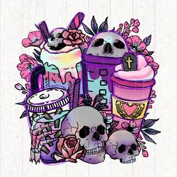 shukk coffee png , halloween coffee latte png, coffee pastels png,sublimation, trendy halloween png
