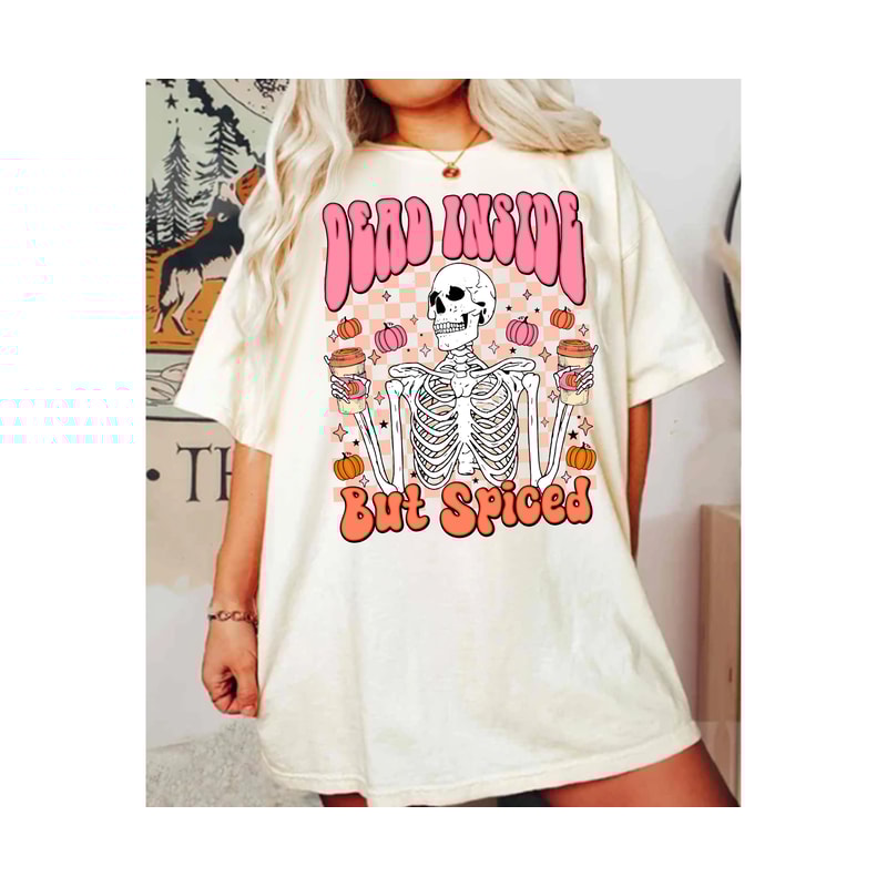 Spiced PNG, Digital Download, Sublimation, Sublimate Fall, Autumn, pumpkin, spice, skeleton, skellie, skull, dead, UPDATED VERSION - 2.jpg