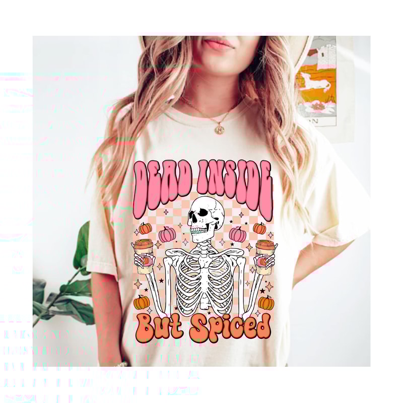 Spiced PNG, Digital Download, Sublimation, Sublimate Fall, Autumn, pumpkin, spice, skeleton, skellie, skull, dead, UPDATED VERSION - 3.jpg