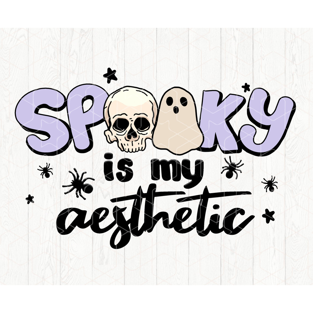 Spooky is My Aesthetic Png, Spooky Vibes Png, Retro Halloween Png, Spooky Png, Cute Halloween Png, Spooky Season Png, Spooky Aesthetic Png - 1.jpg