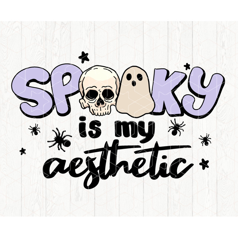 Spooky is My Aesthetic Png, Spooky Vibes Png, Retro Halloween Png, Spooky Png, Cute Halloween Png, Spooky Season Png, Spooky Aesthetic Png - 1.jpg