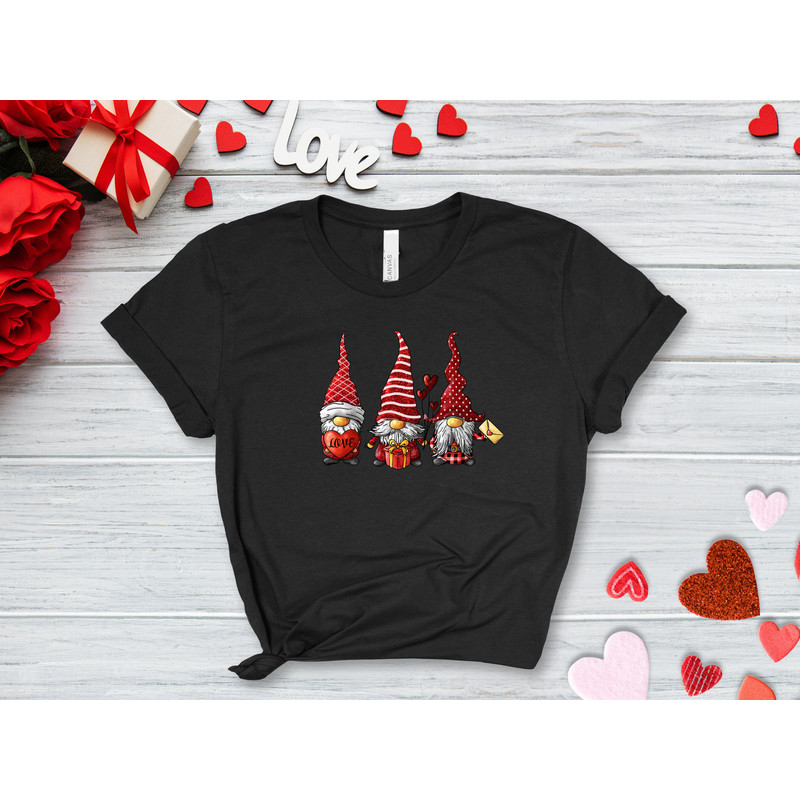 Valentine gnome shirt, valentine shirt, valentines day shirt,couples sweaters, xoxo, gnome with hearts, Valentine Sweatshirt, Cute Valentine - 4.jpg