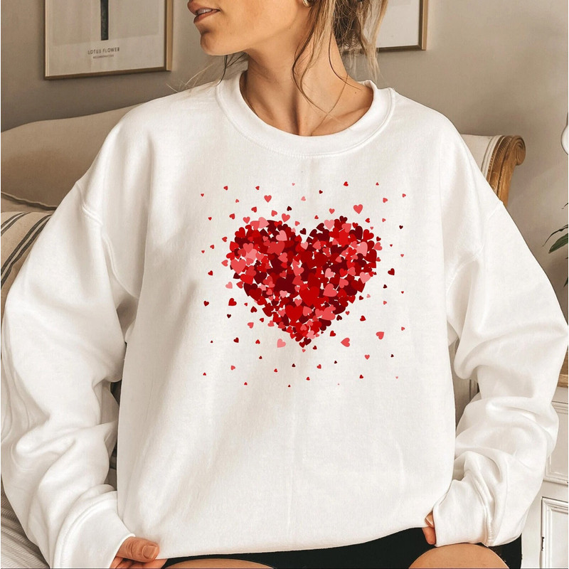 Valentine heart shirt, Heart shirt, love shirt, valentine shirt, valentines day shirt, , couples sweaters, xoxo, happy valentines, - 1.jpg