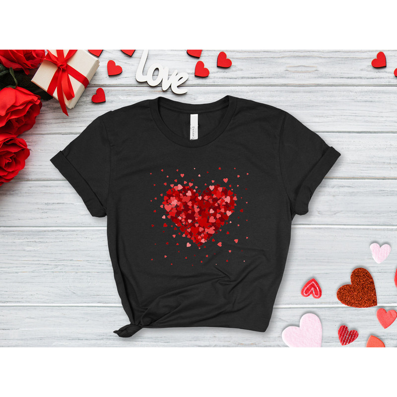 Valentine heart shirt, Heart shirt, love shirt, valentine shirt, valentines day shirt, , couples sweaters, xoxo, happy valentines, - 4.jpg