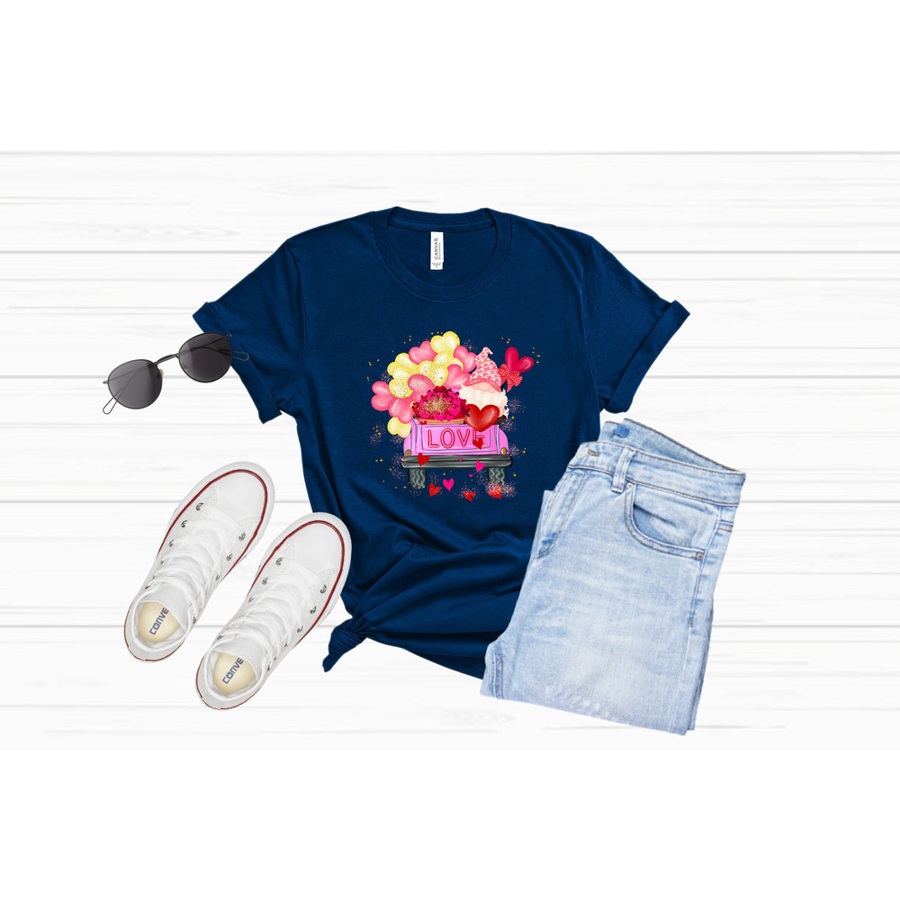 Valentine truck shirt, tree with hearts, loads of love, gnome with hearts, valentine shirt, valentines day shirt, couples sweaters, xoxo, - 6.jpg