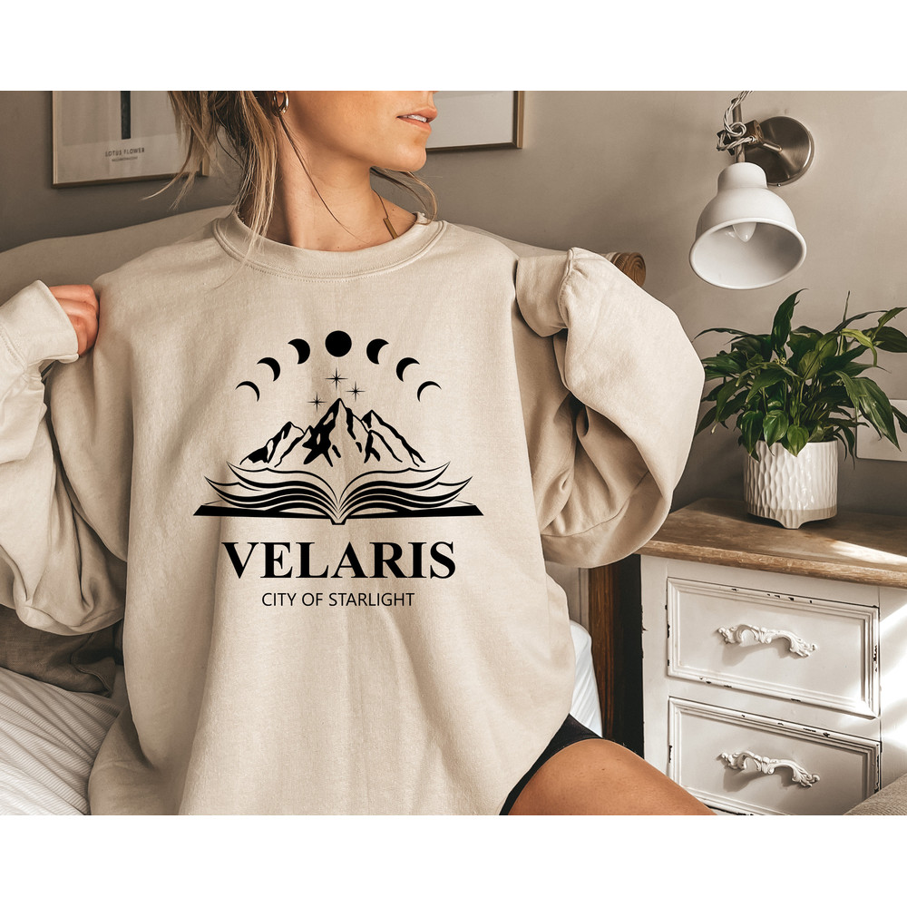 velaris city t-shirt, Velaris Sweatshirt, The Night Court Shirt, A Court of Thorn and Roses Court of Dreams Sweater, Gift for the Rhysand, - 3.jpg