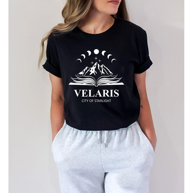 velaris city t-shirt, Velaris Sweatshirt, The Night Court Shirt, A Court of Thorn and Roses Court of Dreams Sweater, Gift for the Rhysand, - 4.jpg