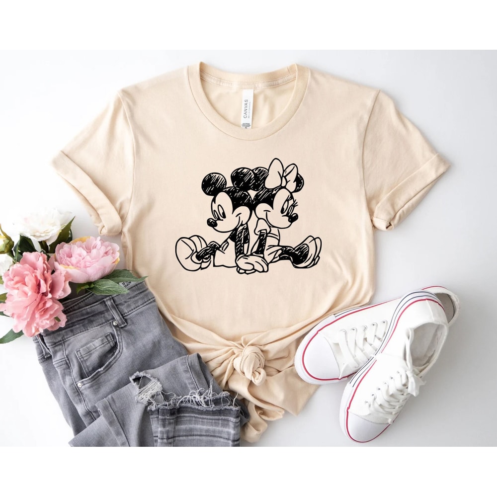 Vintage Mickey and Minnie Shirt, minnie mouse shirt, disney unisex shirt, Vintage Mickey Shirt, Mickey ears shirt, disney shirt,disney shirT - 1.jpg